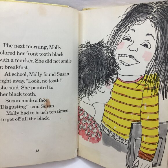 Vintage Lot 2 Kid Books Molly And The Slow Teeth Danny And The Dinosaur Syd Hoff - Picture 10 of 12